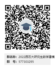 2022西石大研究生数学建模群二维码