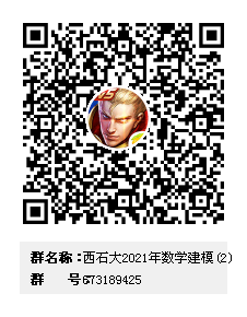 西石大2021年数学建模(2)群二维码